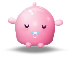 Mochi bouncing happily