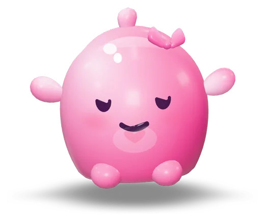 Mochi bouncing happily