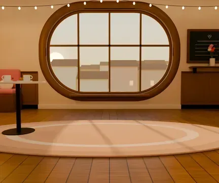 Cafe Date room in Lovegotchi